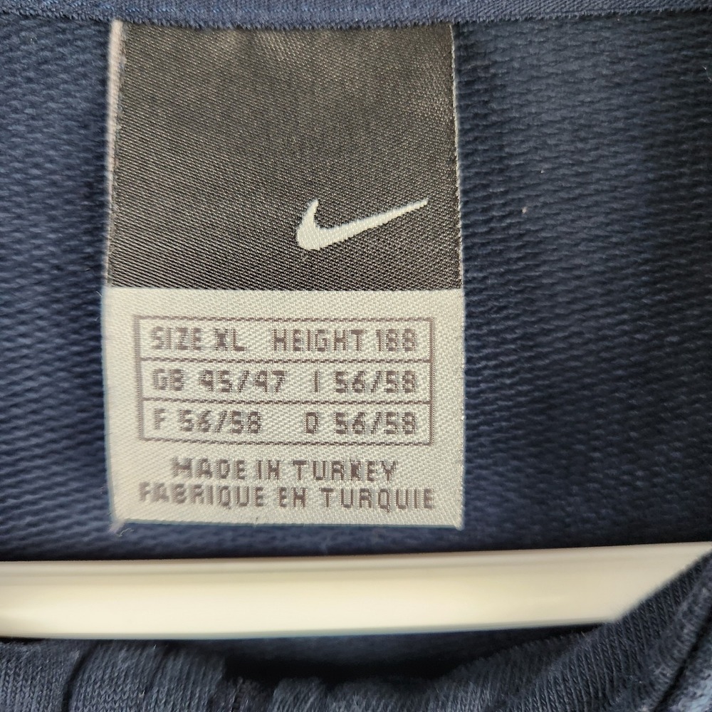 Nike Pullover XL Quarter Zip Long-sleeved Navy Blue Tennis‎ Sport - Picture 4 of 9